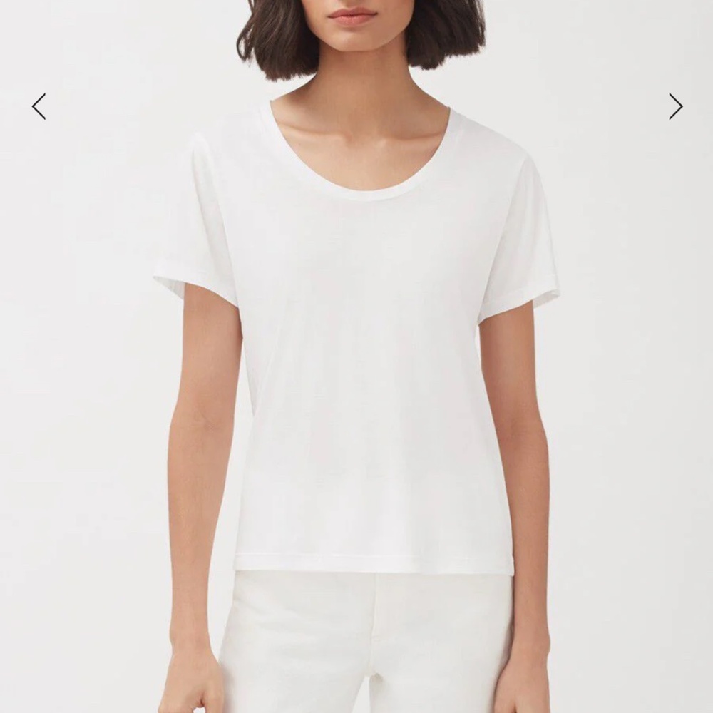 Pima Scoop Neck Tee